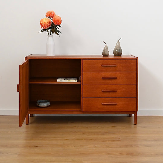 Parker Teak Mid Century Sideboard LP Record Cabinet