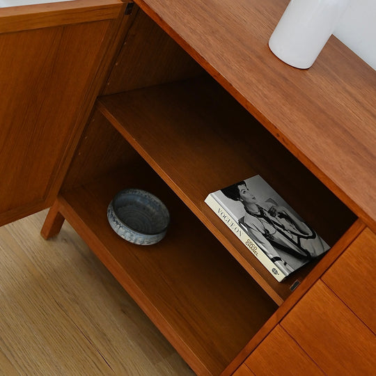 Parker Teak Mid Century Sideboard LP Record Cabinet