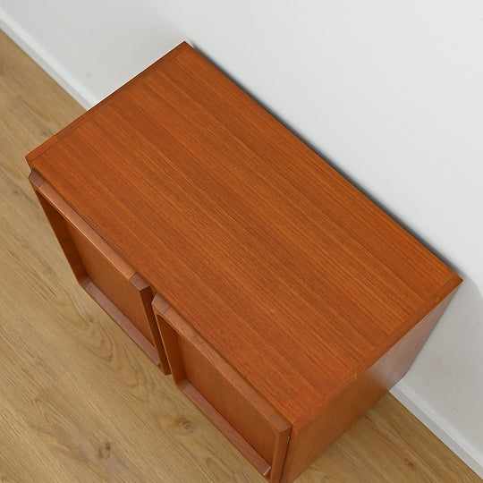 Mid Century Teak Sideboard LP Record Cabinet by Chiswell