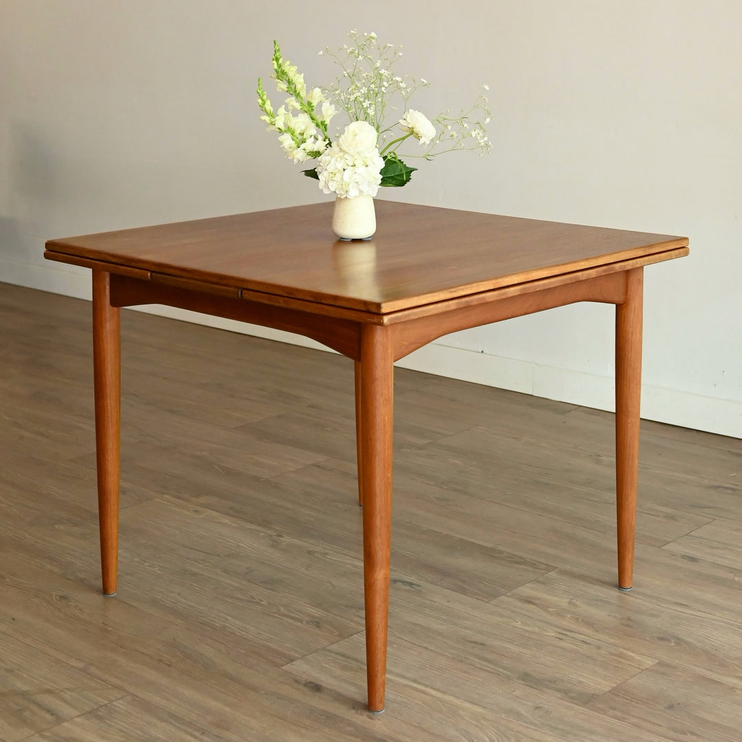 Parker Teak Nordic Square Extendable Dining Table