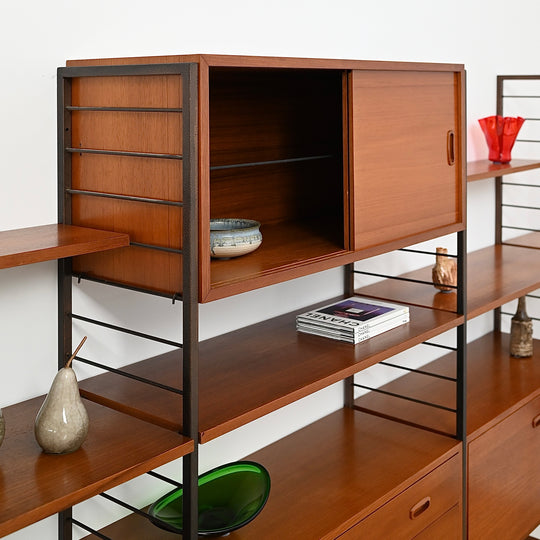 Ladderax Modular Teak Wall Unit Mid Century