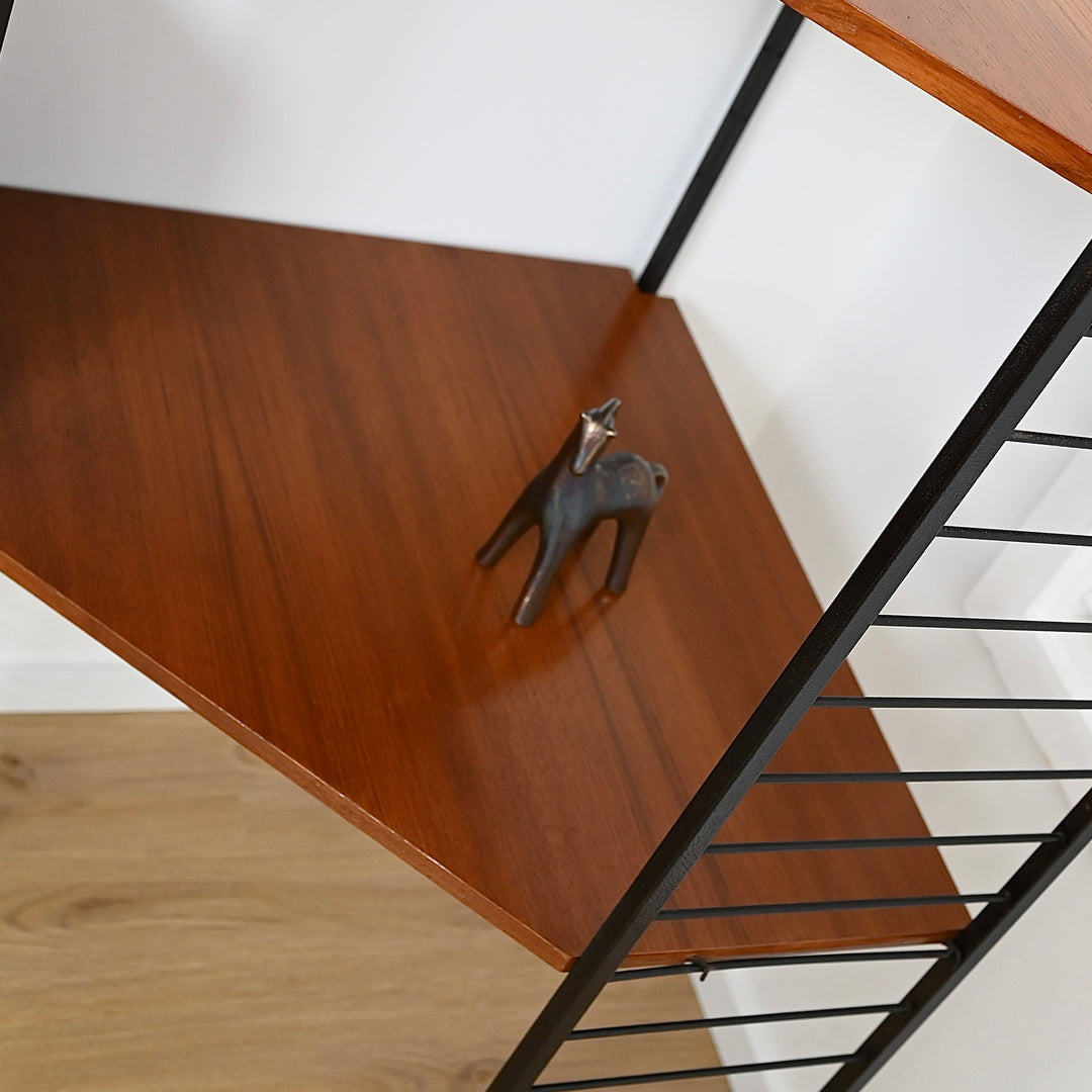 Ladderax Modular Teak Wall Unit Mid Century