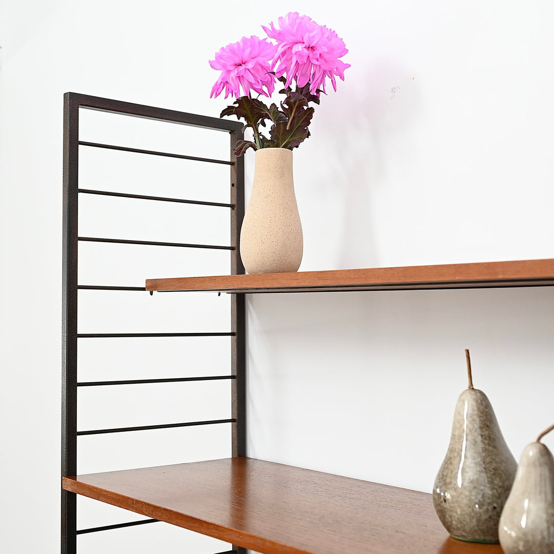 Ladderax Modular Teak Wall Unit Mid Century