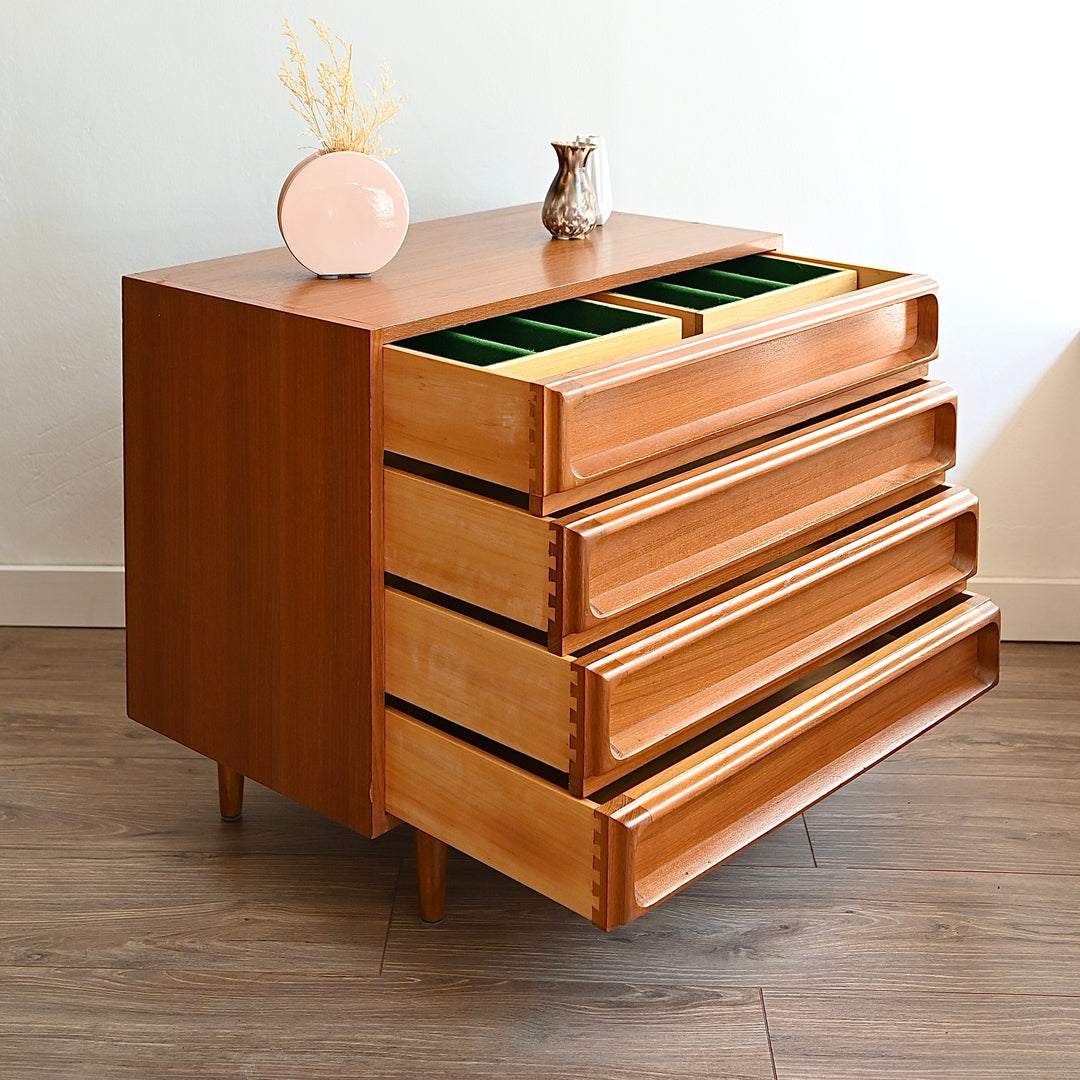 Mid Century Teak Sideboard Dresser Low Boy by Chiswell