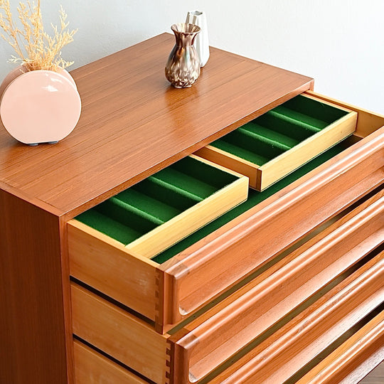 Mid Century Teak Sideboard Dresser Low Boy by Chiswell