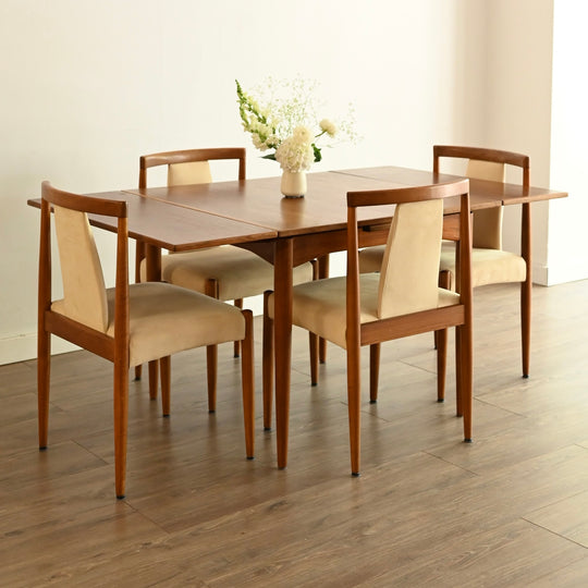 Parker Teak Nordic Square Extendable Dining Table