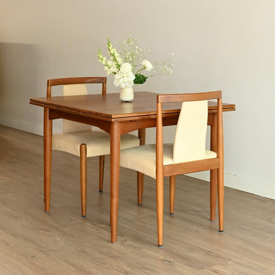 Parker Teak Nordic Square Extendable Dining Table