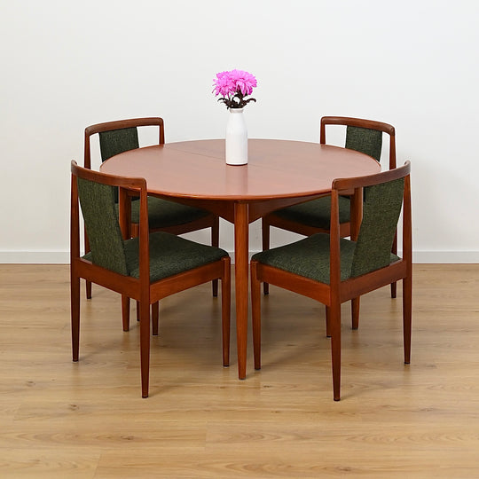 Parker Teak Round Extendable Dining Table