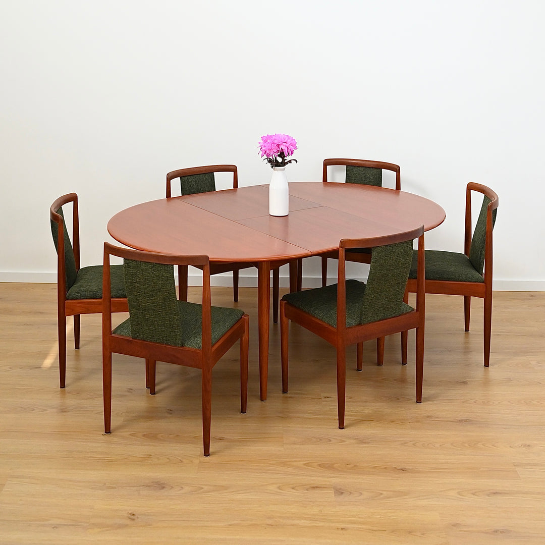Parker Teak Round Extendable Dining Table