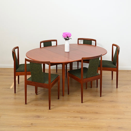 Parker Teak Round Extendable Dining Table