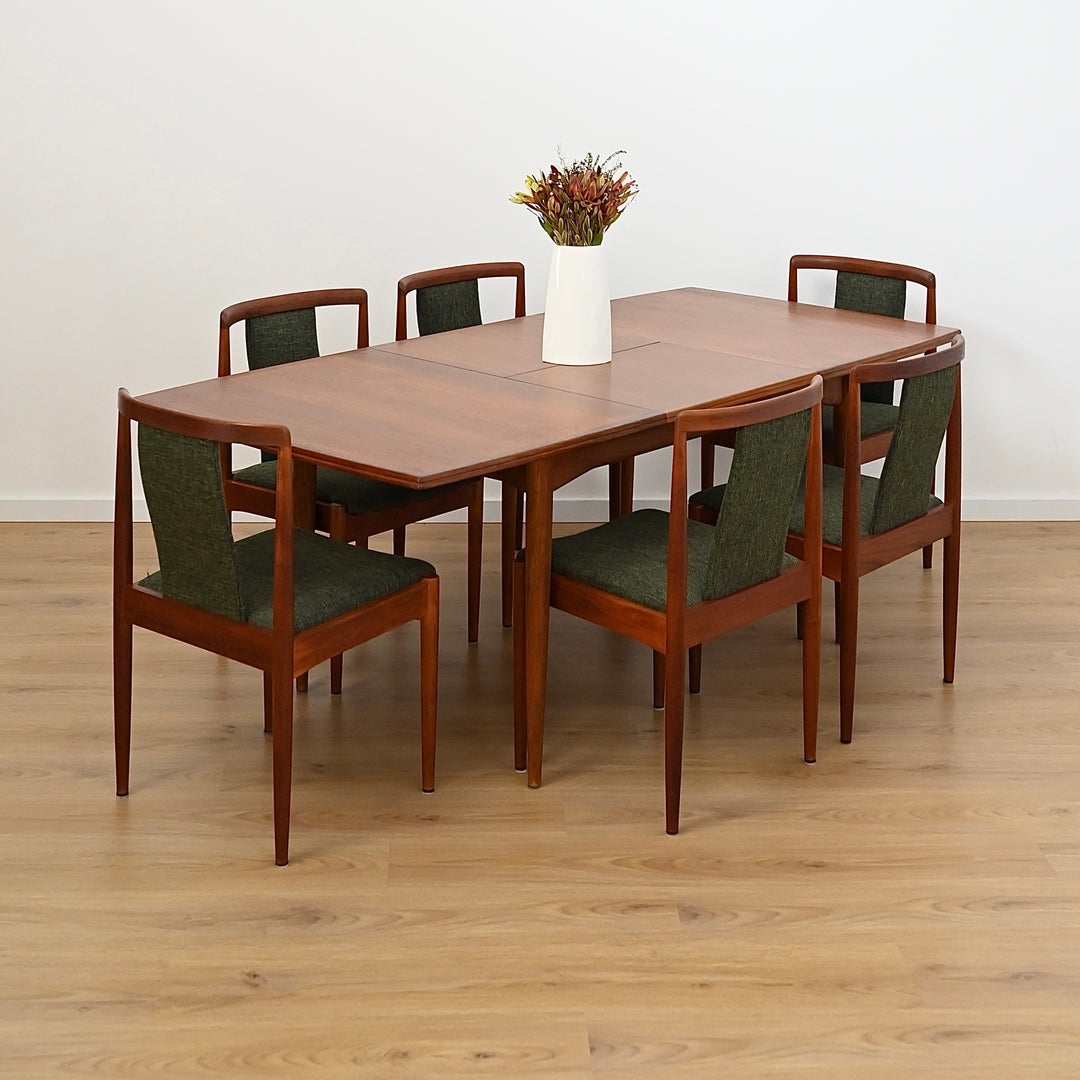 Parker Mid Century Teak Extendable Dining Table - Refinished