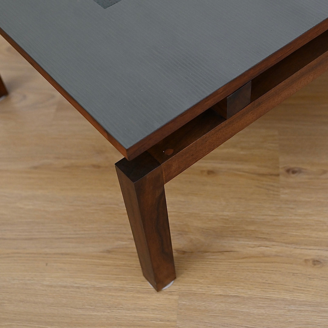 Mid Century Jarrah & Copper Art Coffee Table