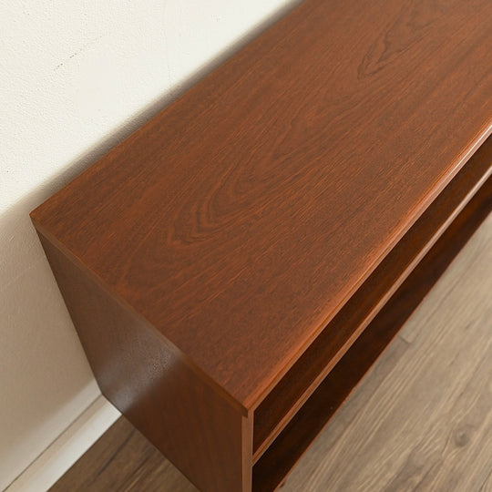 Mid Century Walnut Bookcase Bookshelf by Noblett