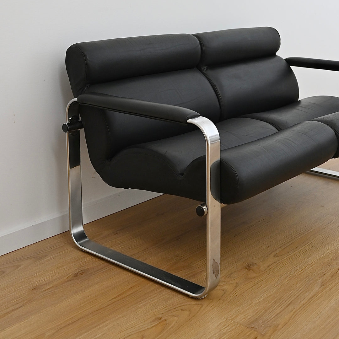 Silver Series Two Seater Lounge by Eero Aarnio, Framac Industries, 1965