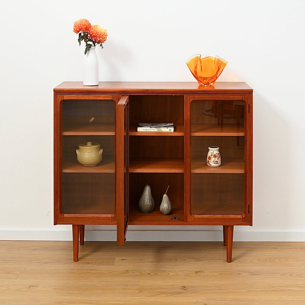 Mid Century Teak Sideboard Display Cabinet by Chiswell