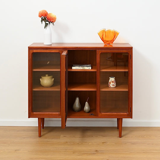 Mid Century Teak Sideboard Display Cabinet by Chiswell