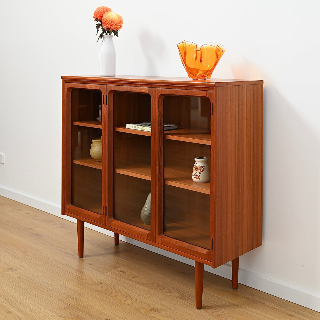 Mid Century Teak Sideboard Display Cabinet by Chiswell