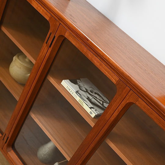 Mid Century Teak Sideboard Display Cabinet by Chiswell