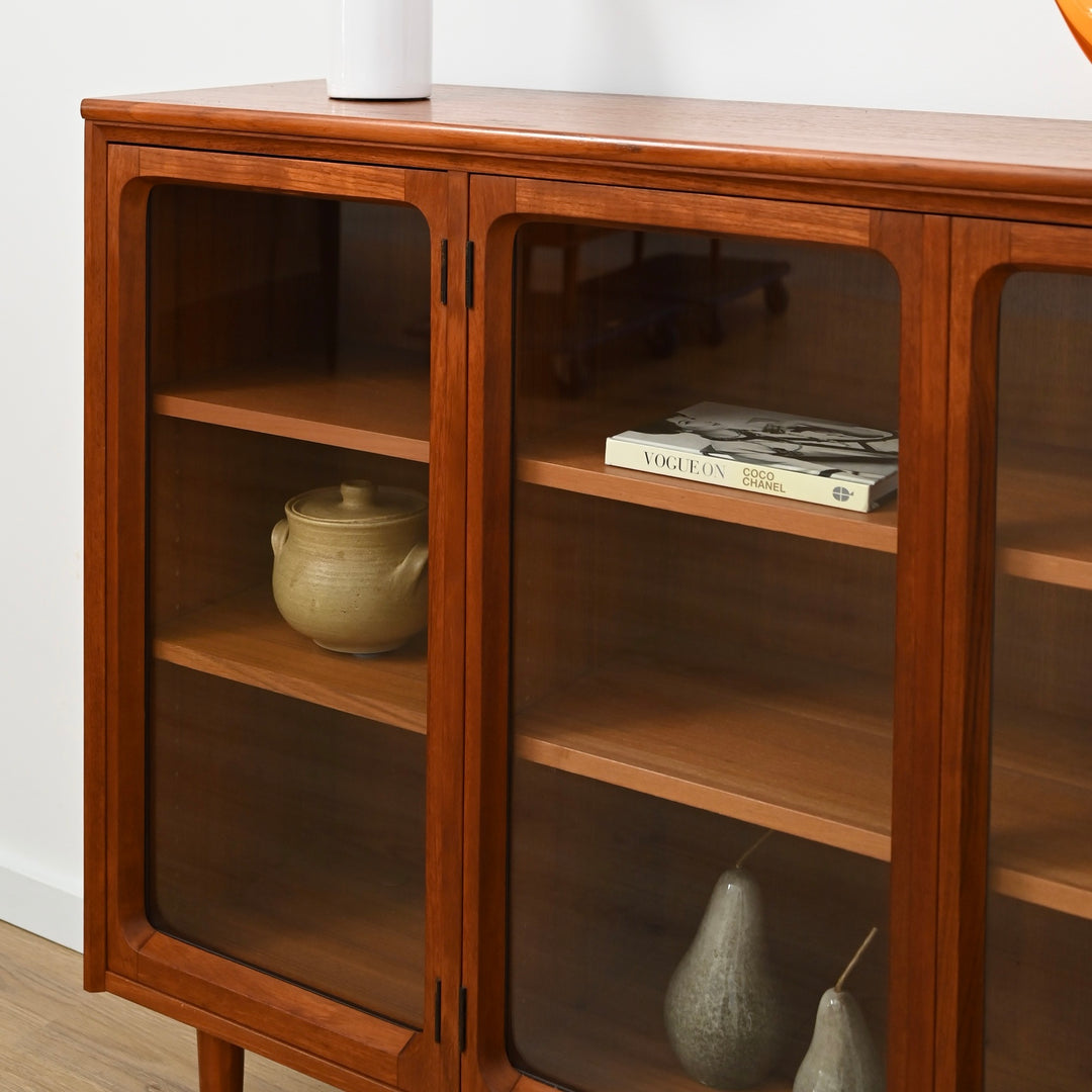 Mid Century Teak Sideboard Display Cabinet by Chiswell