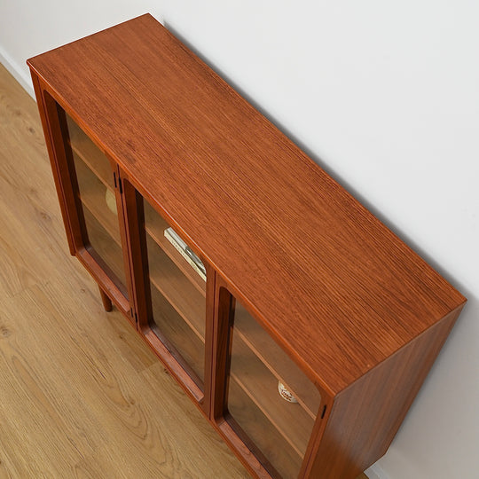 Mid Century Teak Sideboard Display Cabinet by Chiswell
