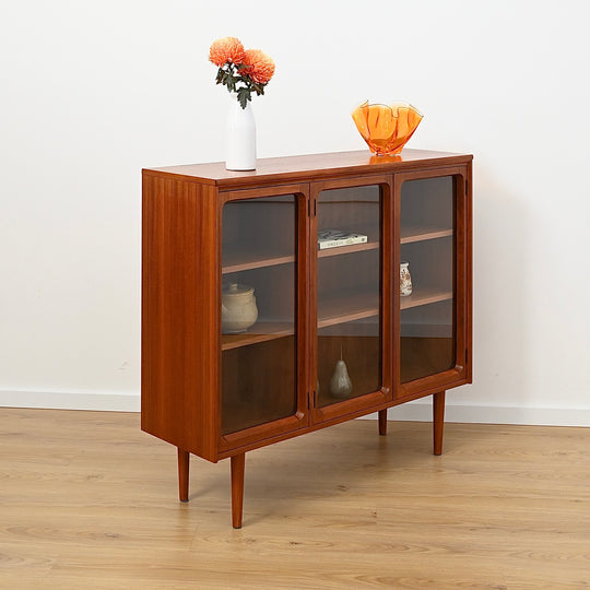 Mid Century Teak Sideboard Display Cabinet by Chiswell