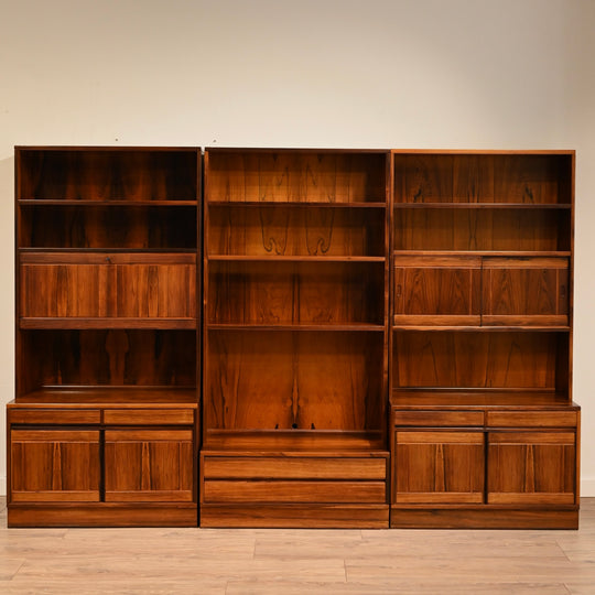 Mid Century Norwegian Rosewood Wall Unit by Nordås Industrier AS