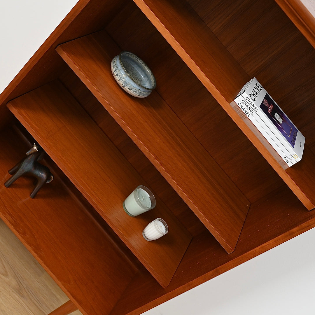Mid Century Teak Bookshelf Bookcase Storage Shelving by Chiswell