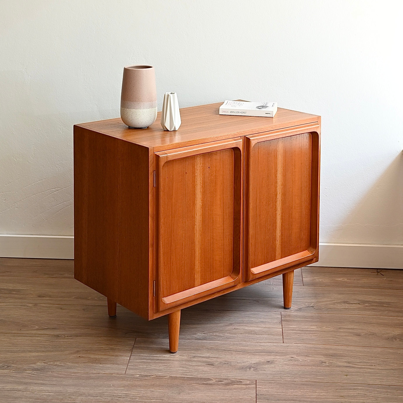 Mid Century Teak Sideboard LP Record Cabinet by Chiswell