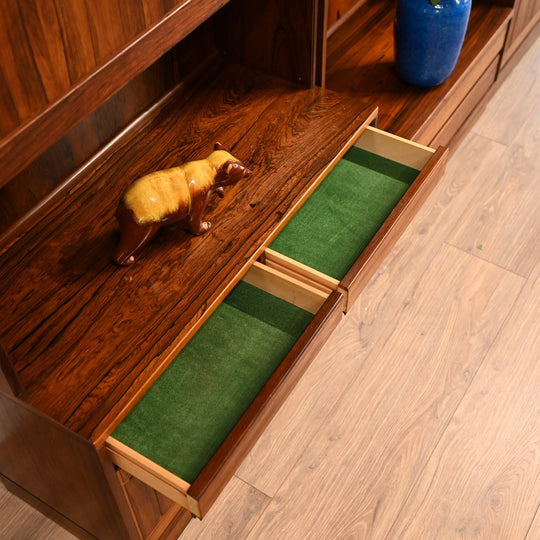 Mid Century Norwegian Rosewood Wall Unit by Nordås Industrier AS