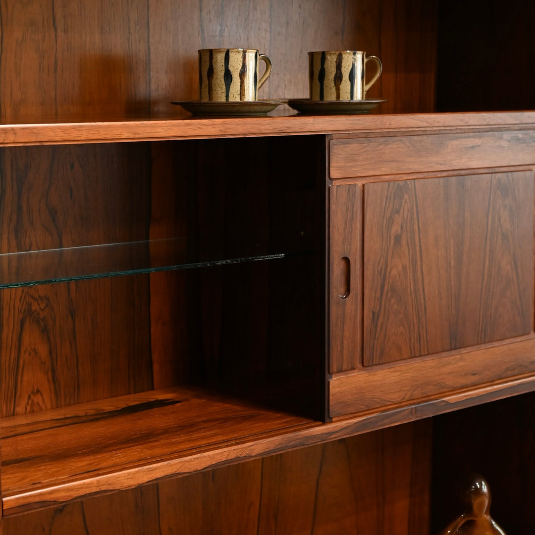 Mid Century Norwegian Rosewood Wall Unit by Nordås Industrier AS
