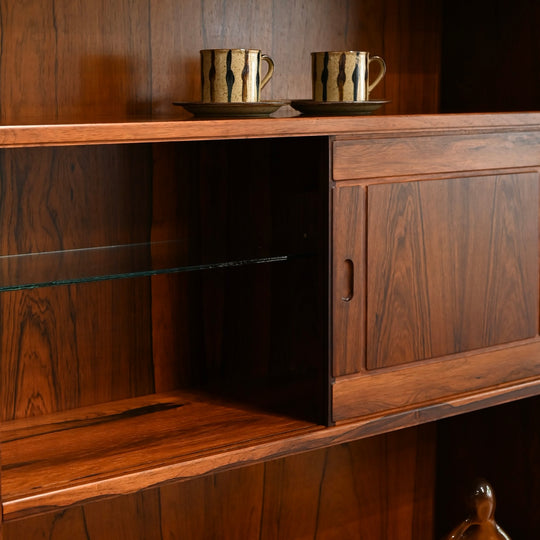 Mid Century Norwegian Rosewood Wall Unit by Nordås Industrier AS