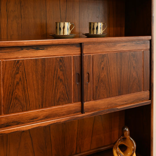 Mid Century Norwegian Rosewood Wall Unit by Nordås Industrier AS