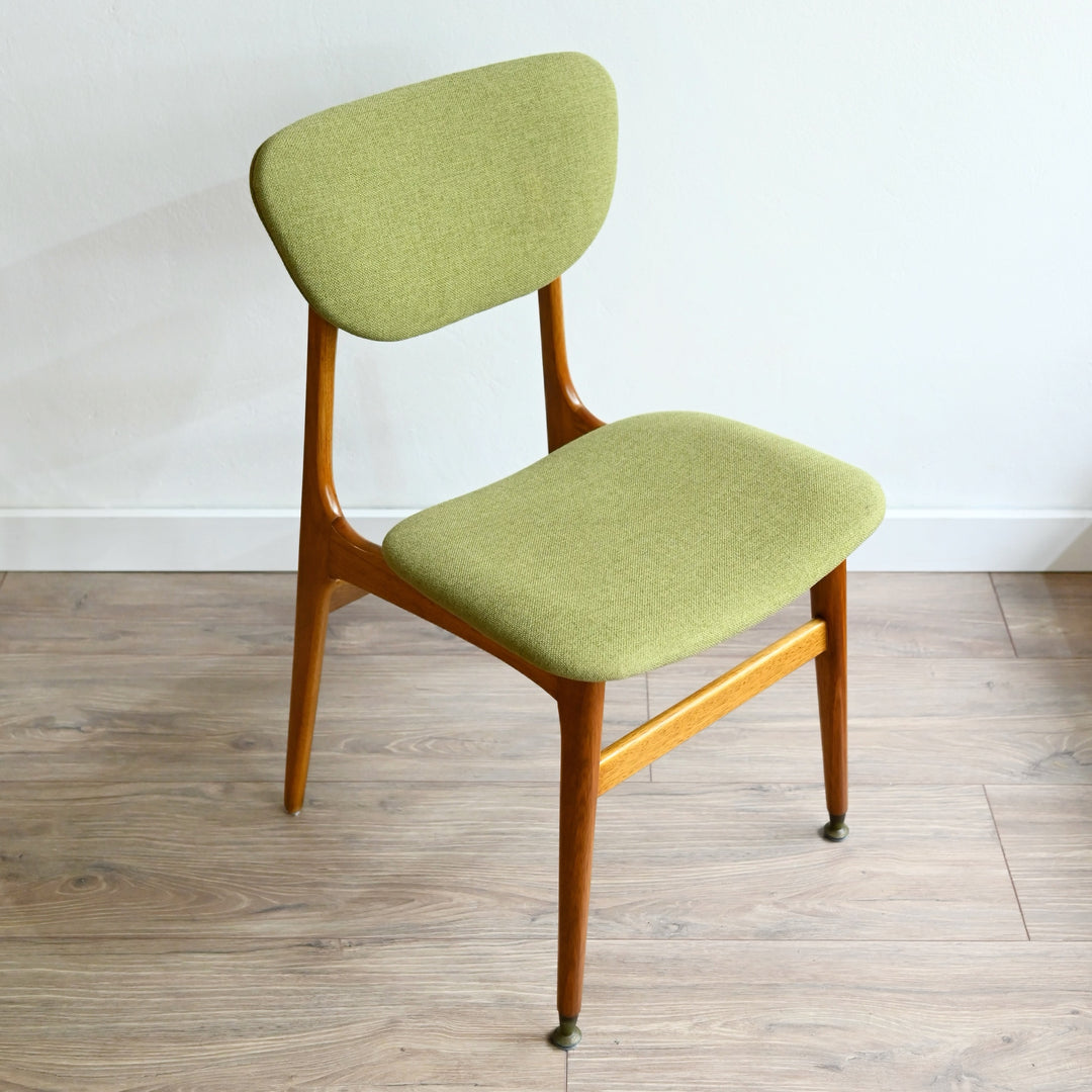 4x Mid Century Green DIning Chairs by Elite