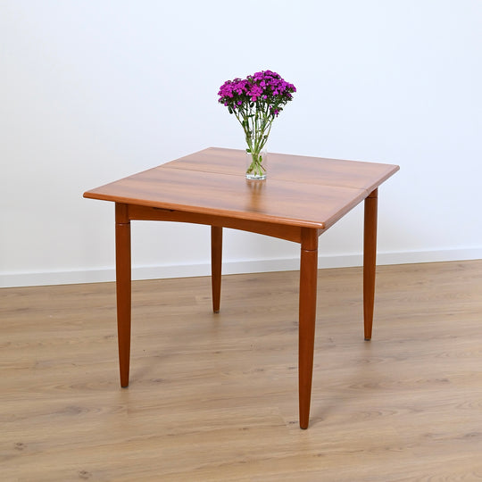 Mid Century Teak Extendable Dining Table by Burgess