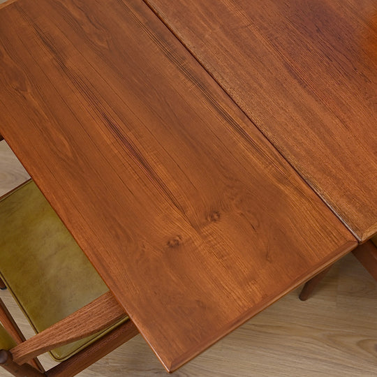 Parker Mid Century Teak Nordic Extendable Dining Table - Refinished