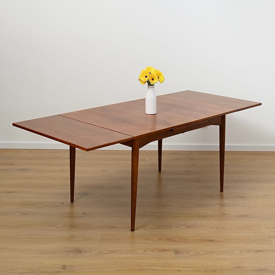 Parker Mid Century Teak Nordic Extendable Dining Table - Refinished