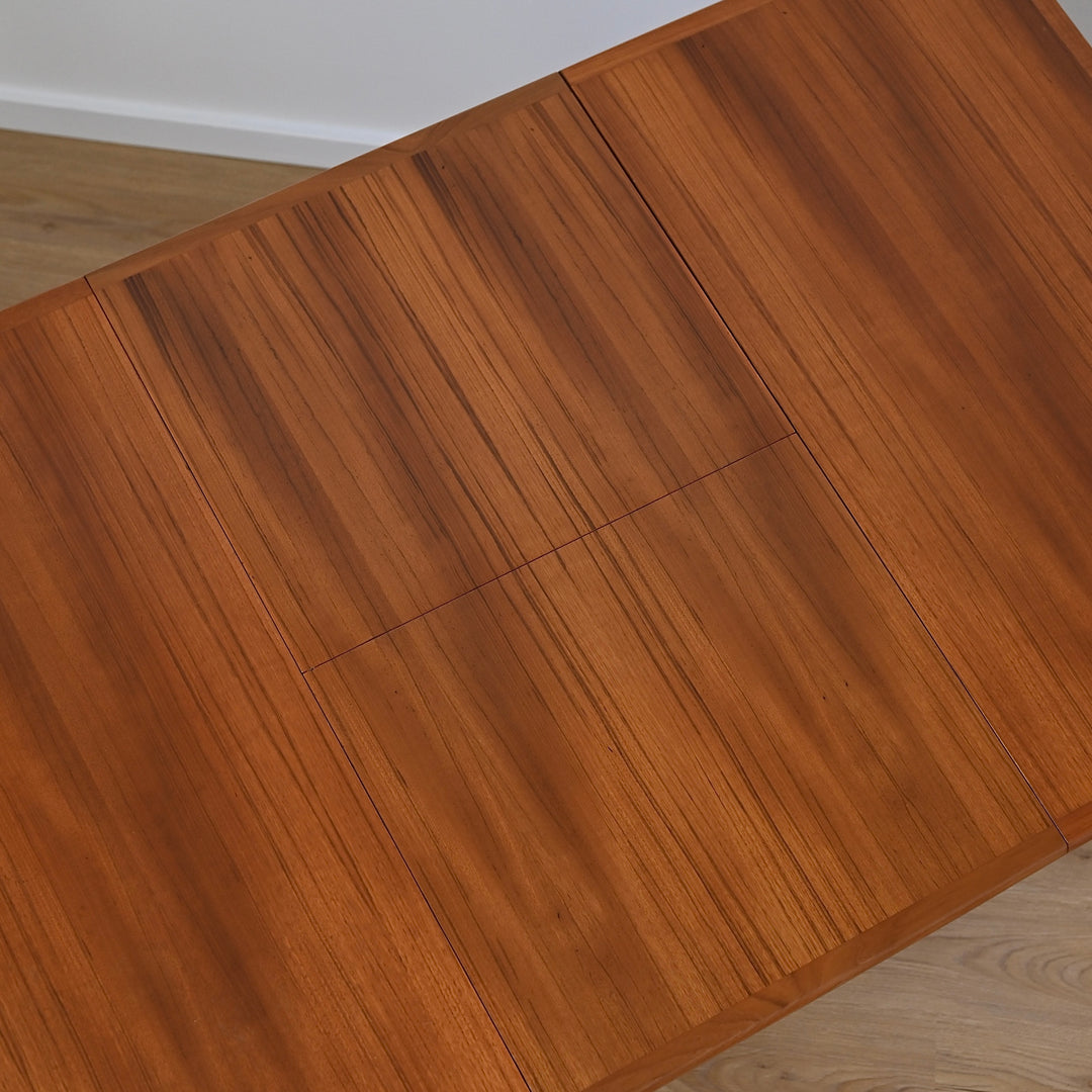 Mid Century Teak Extendable Dining Table by Burgess