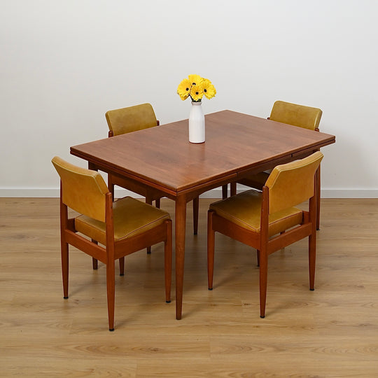 Parker Mid Century Teak Nordic Extendable Dining Table - Refinished