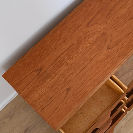 Mid Century Teak Dresser Drawers Low Boy Sideboard by Paul Mason