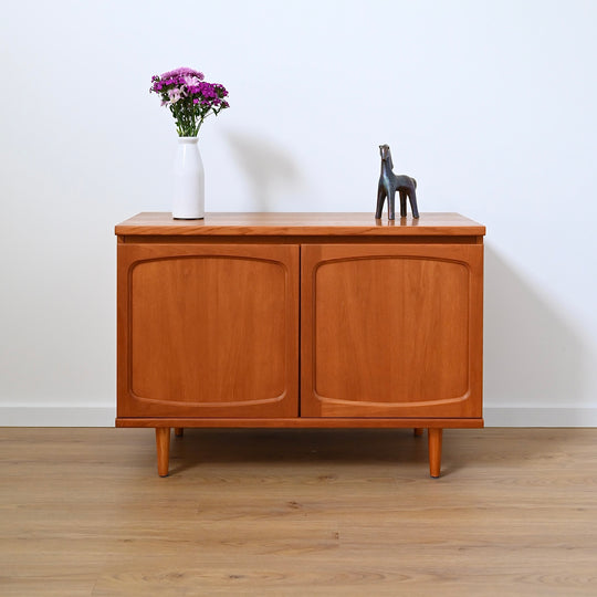 Mid Century Teak Sideboard LP Record Cabinet by Noblett