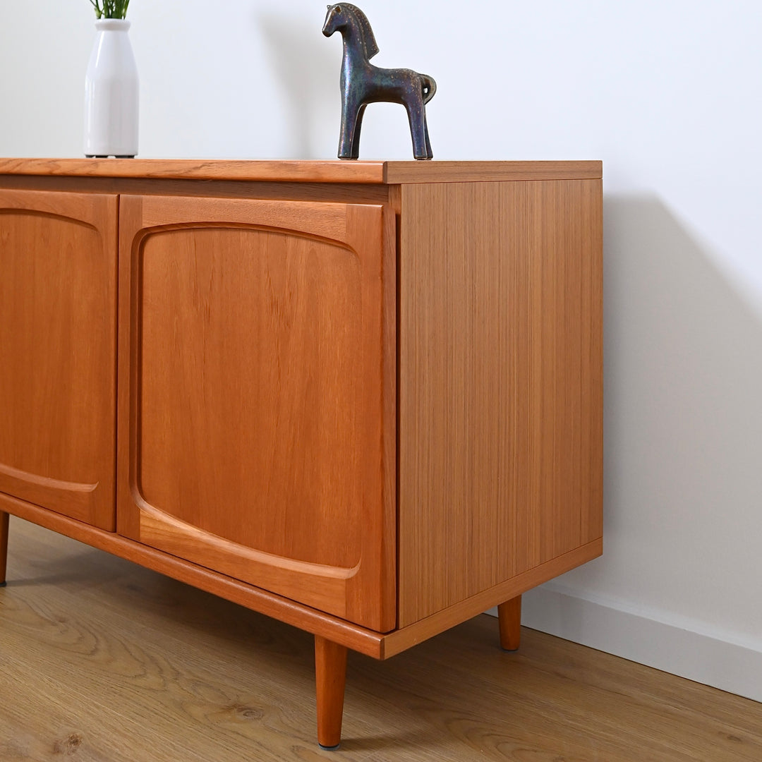 Mid Century Teak Sideboard LP Record Cabinet by Noblett