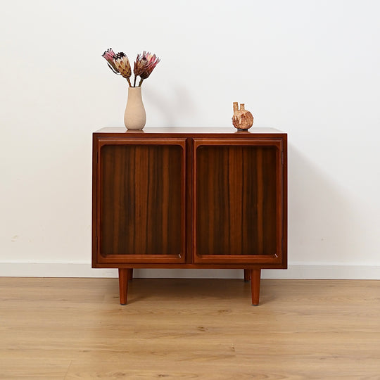 Mid Century Walnut Sideboard LP Record Cabinet by Chiswell