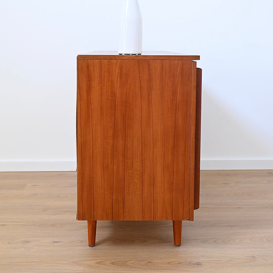 Mid Century Teak Sideboard LP Record Cabinet by Burgess