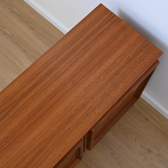 Mid Century Teak Sideboard LP Record Cabinet by Burgess
