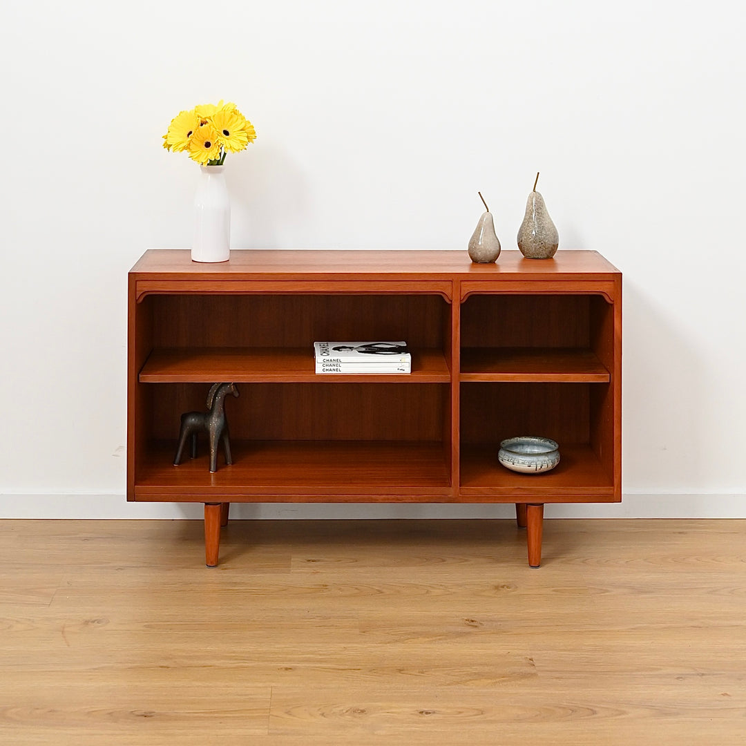 Mid Century Teak Sideboard LP Record Bookcase by Chiswell
