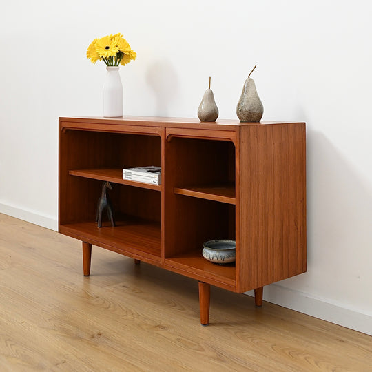 Mid Century Teak Sideboard LP Record Bookcase by Chiswell