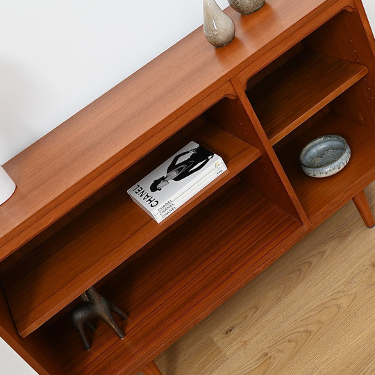 Mid Century Teak Sideboard LP Record Bookcase by Chiswell