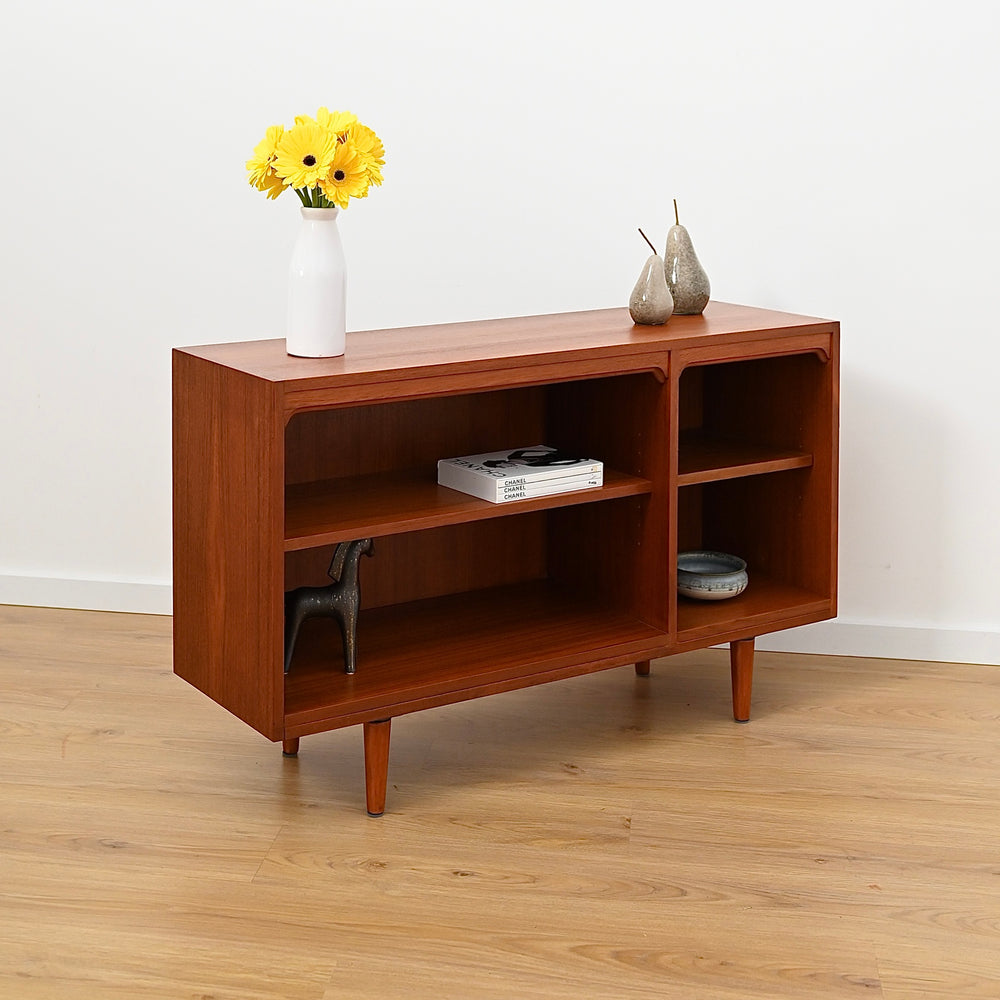 Mid Century Teak Sideboard LP Record Bookcase by Chiswell