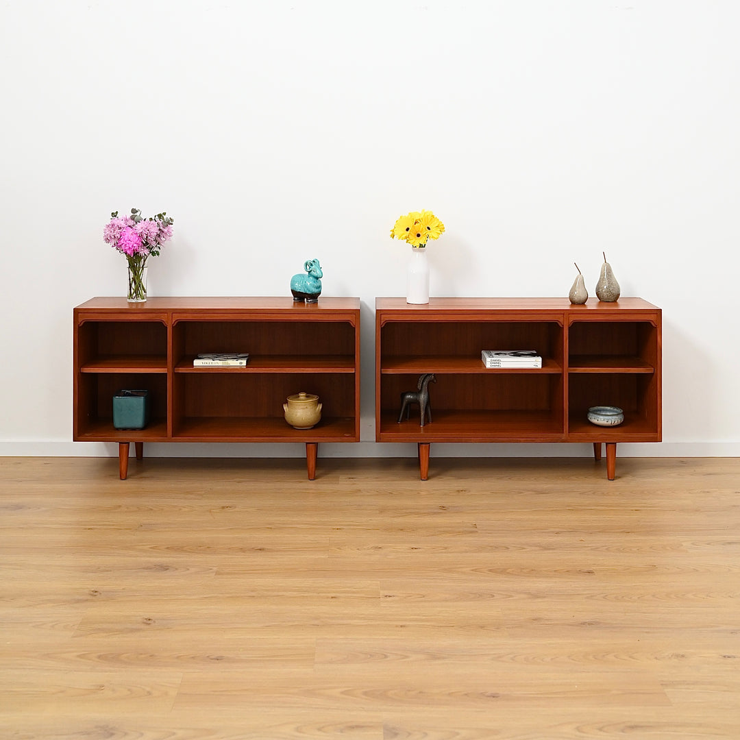 Mid Century Teak Sideboard LP Record Bookcase by Chiswell