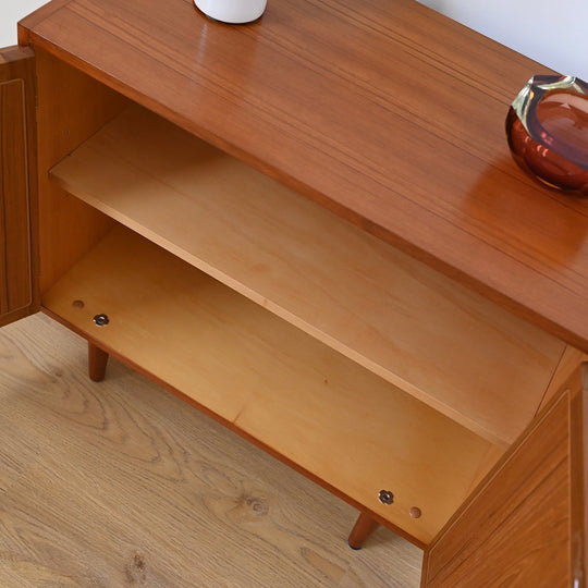 Mid Century Teak Sideboard LP Record Cabinet by Chiswell